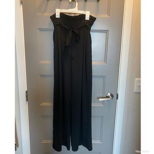 High waisted wide leg pants